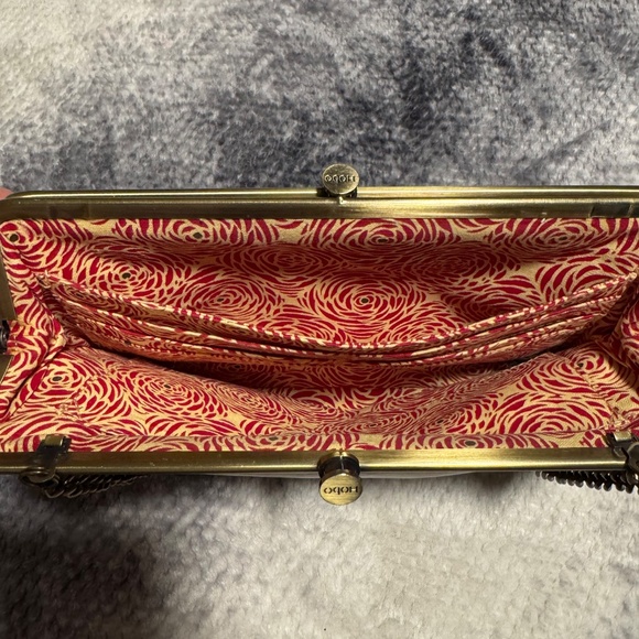 Vintage HOBO International Lauren In Natural Clutch Wallet 100% Genuine Leather - Picture 8 of 16
